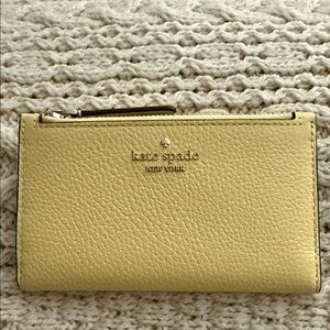 Kate Spade Lemon Leather Wallet- Card Holder